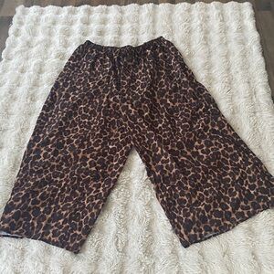 Cider Brown and Black Animal Print Skirt